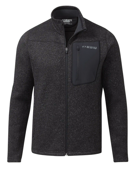 Base Camp Full Zip Sweater | Heather Black
