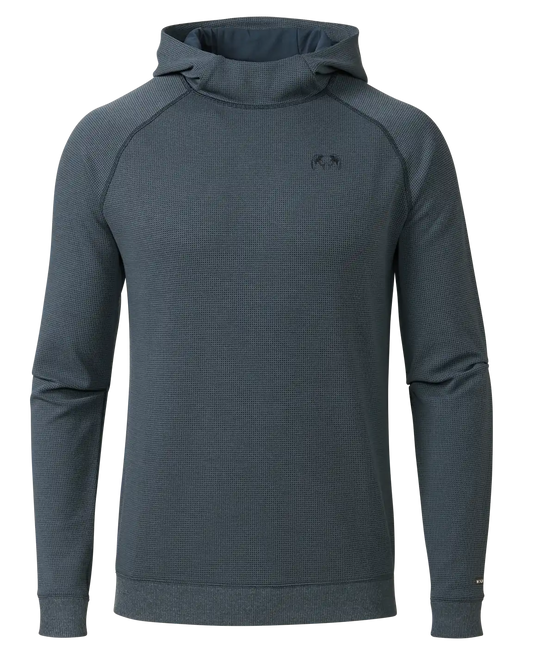 Canyon Waffle Hoodie | Steel Blue Heather