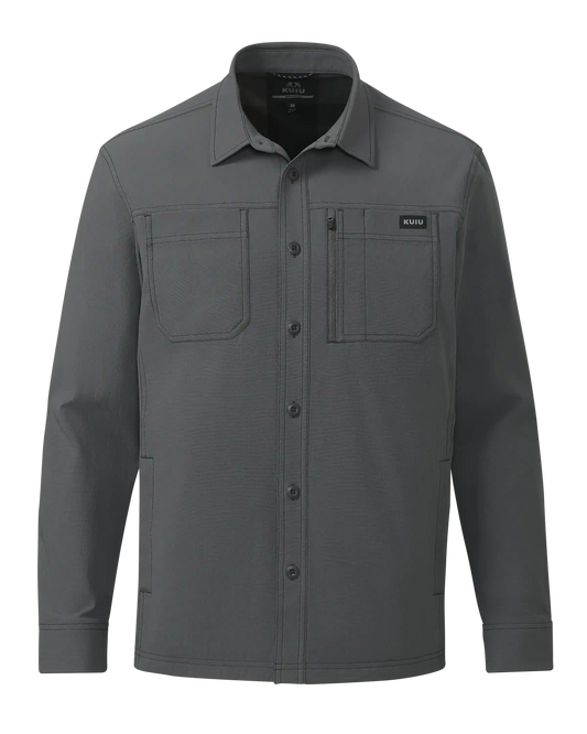 Motive Flannel Lined Shirt Jacket | Gunmetal