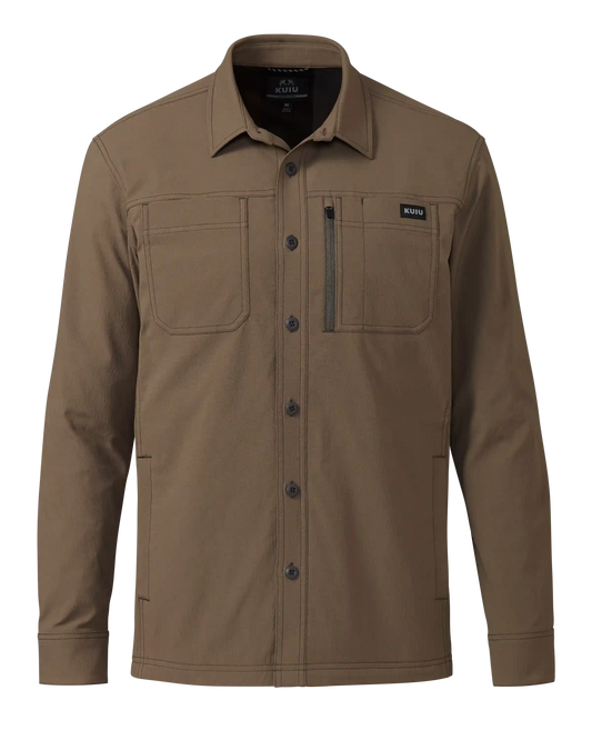 Motive Flannel Lined Shirt Jacket | Major Brown