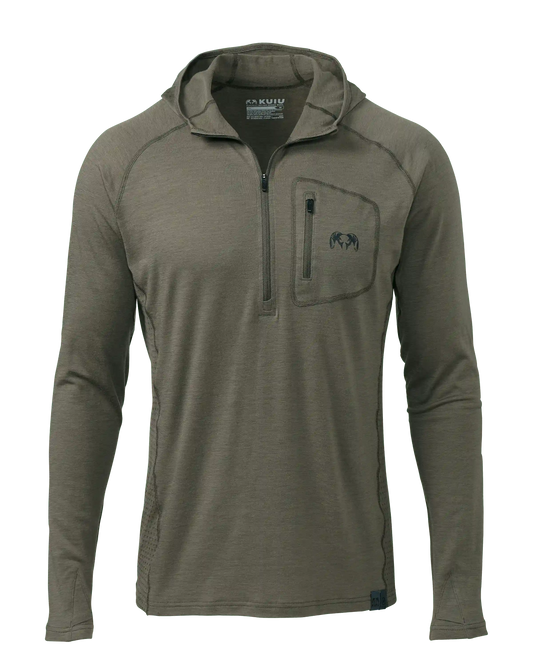 ULTRA Merino 145 Zip-T Hunting Hoodie | Ash