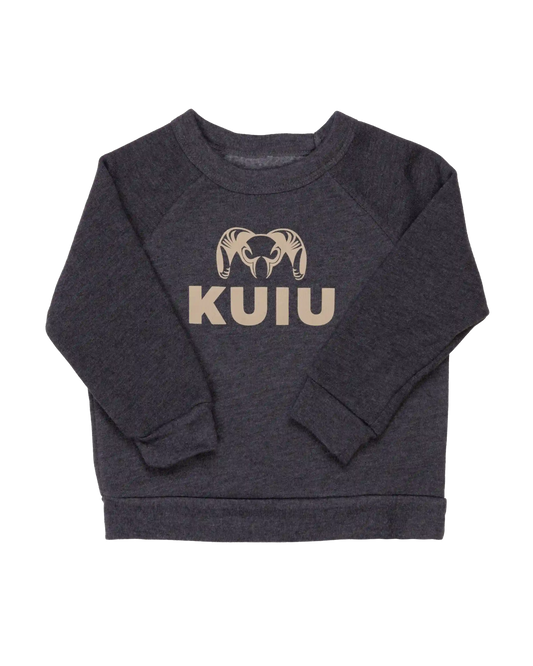 Toddler Stacked Logo Crewneck Sweatshirt | Khaki
