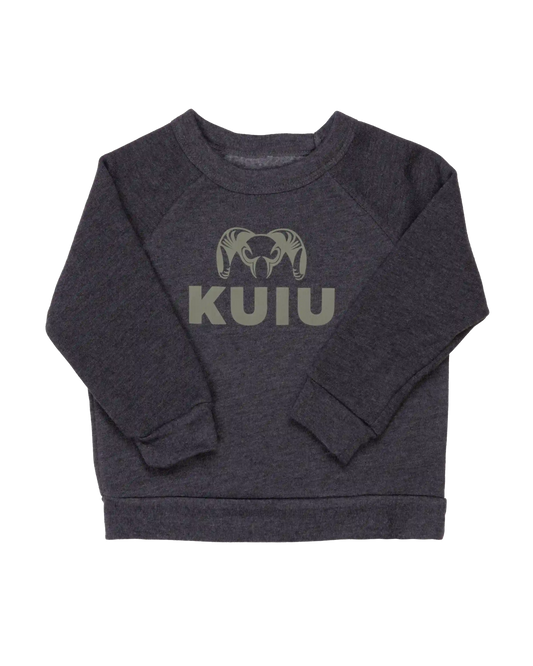 Toddler Stacked Logo Crewneck Sweatshirt | Olive