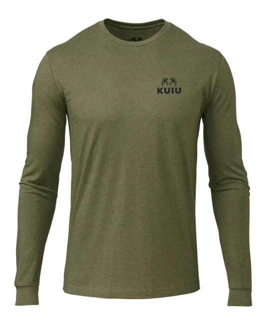 KUIU Logo Long Sleeve T-Shirt | Military Green