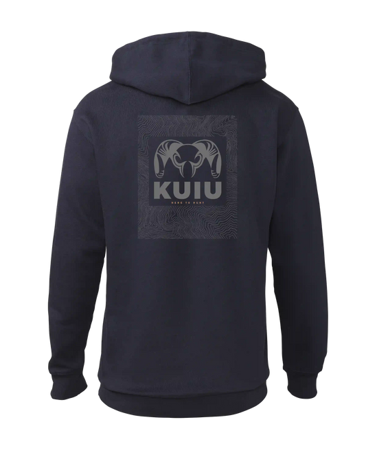 KUIU Topo Back Logo Hoodie | Navy