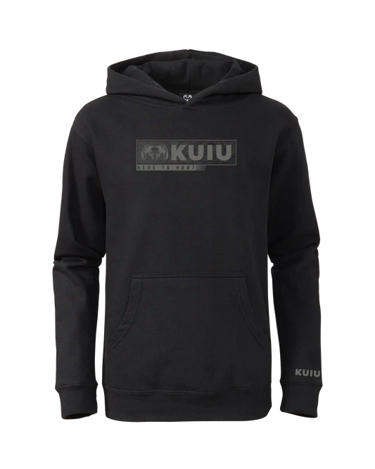 Youth Here to Hunt Gritstone Hoodie | Black