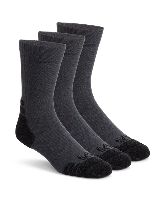 Merino Lightweight Performance Sock 3-Pair Pack | Gunmetal