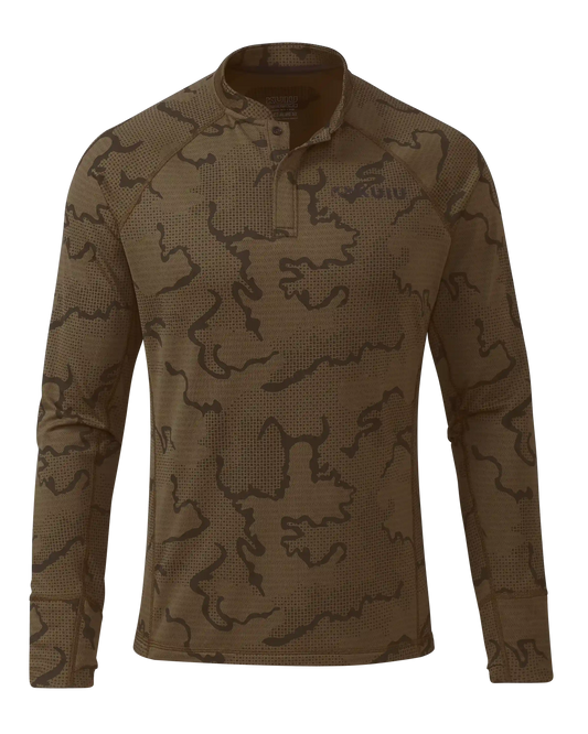 Ridgepoint Fleece Henley | Coyote Brown Tonal